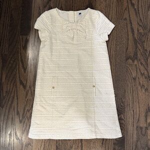 Janie and Jack Cream and Gold Dress